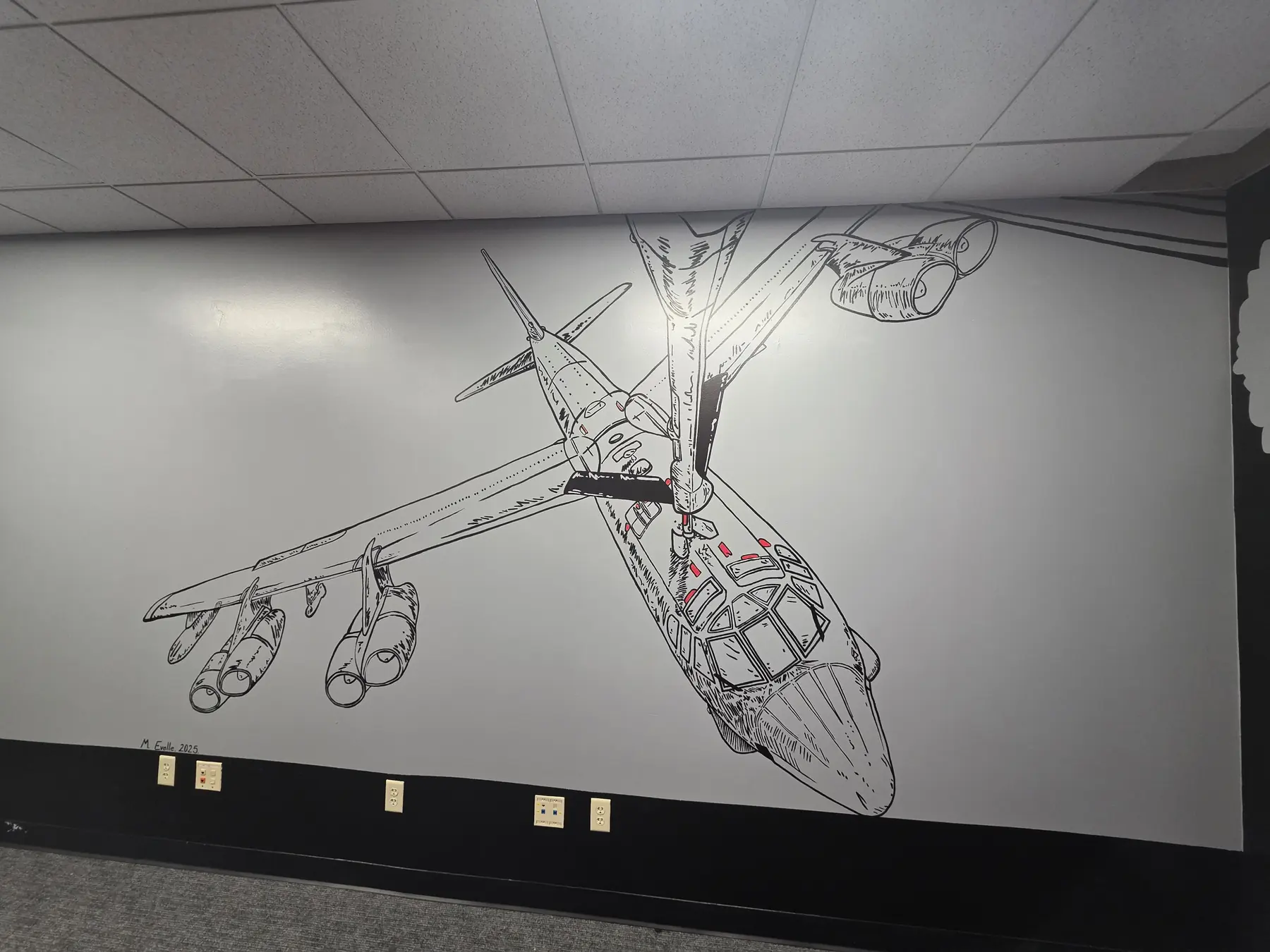 Boom operator mural