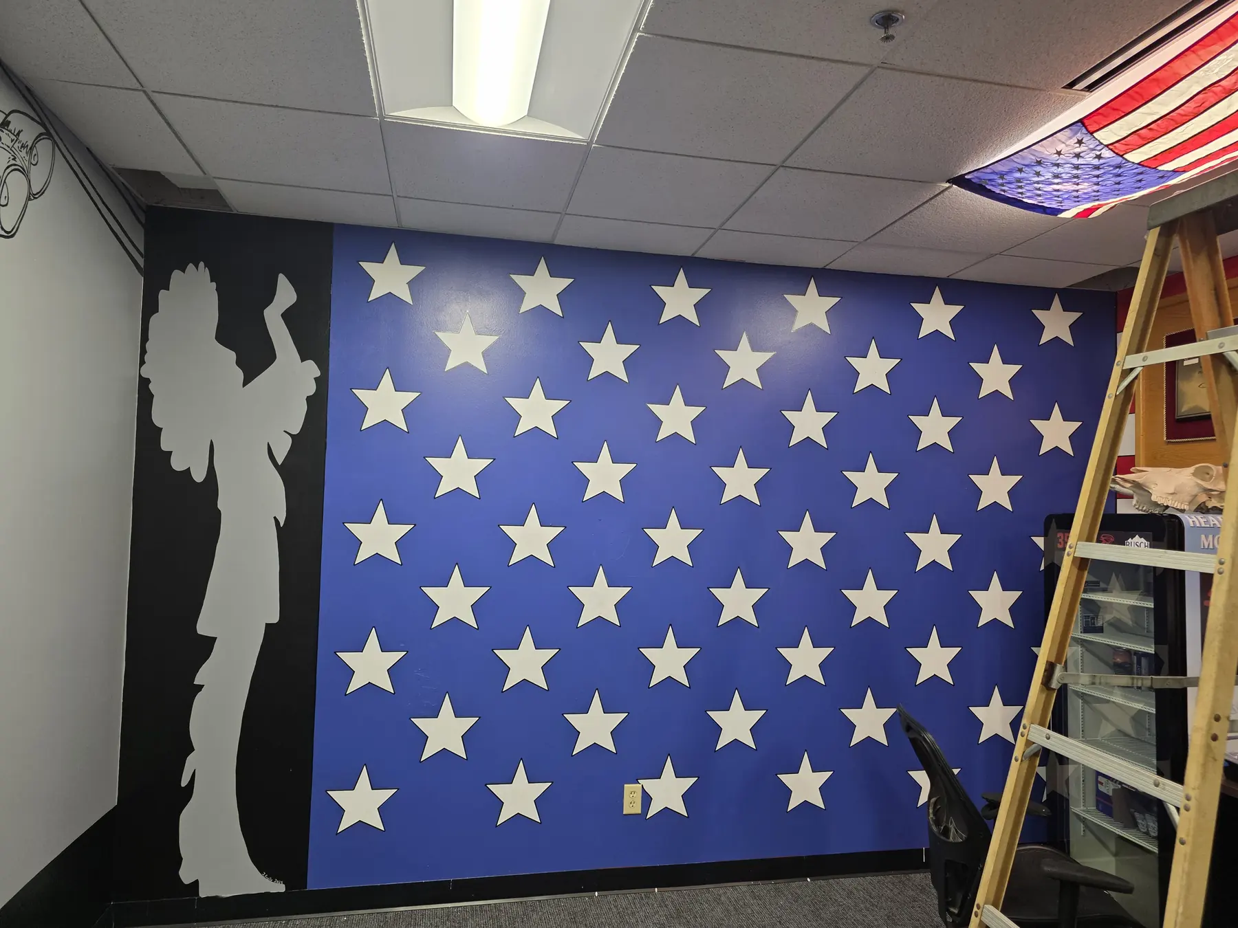 Star wall mural